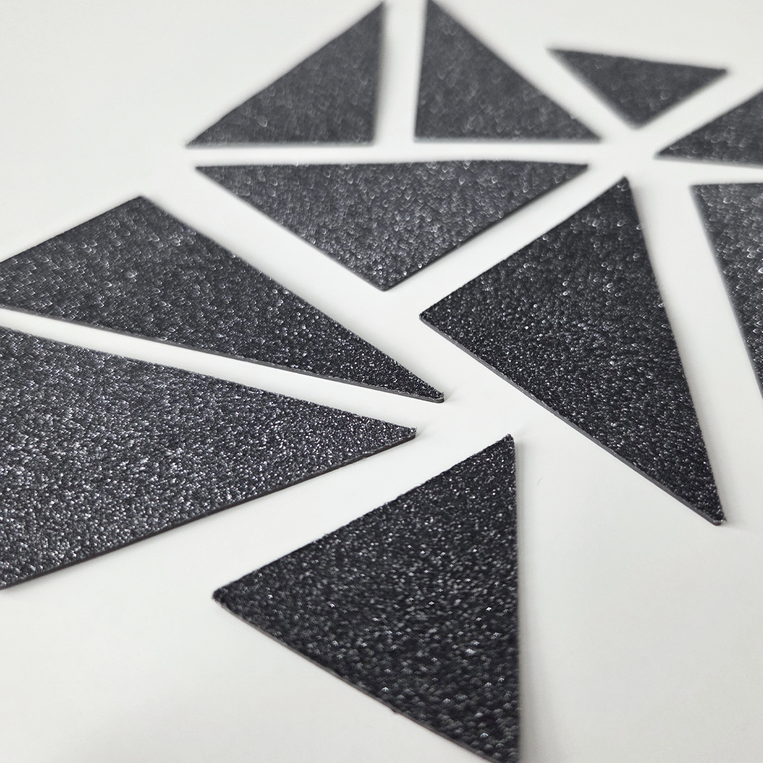 Shappy Shapes - Glitter - Kolmiomagneetit 12 kpl