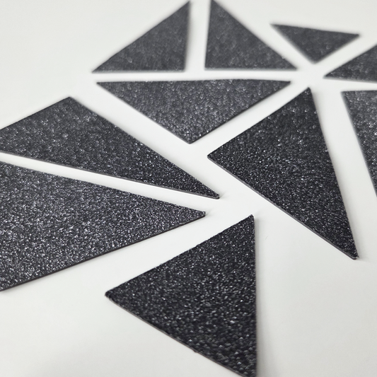 Shappy Shapes - Glitter - Kolmiomagneetit 6 kpl