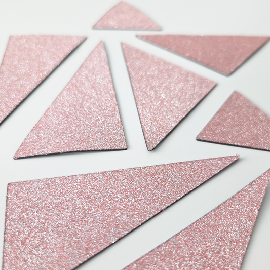 Shappy Shapes - Glitter - Kolmiomagneetit 12 kpl