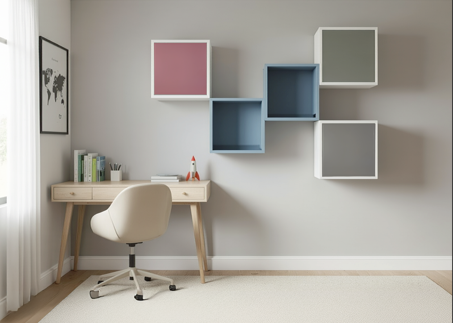 Magneettinen pinta kuutiokaappiin 35 x 35 cm