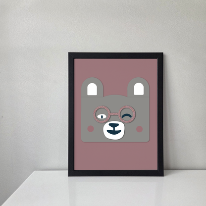 Magnetic Friends: Beary - Taulu 30 x 40cm