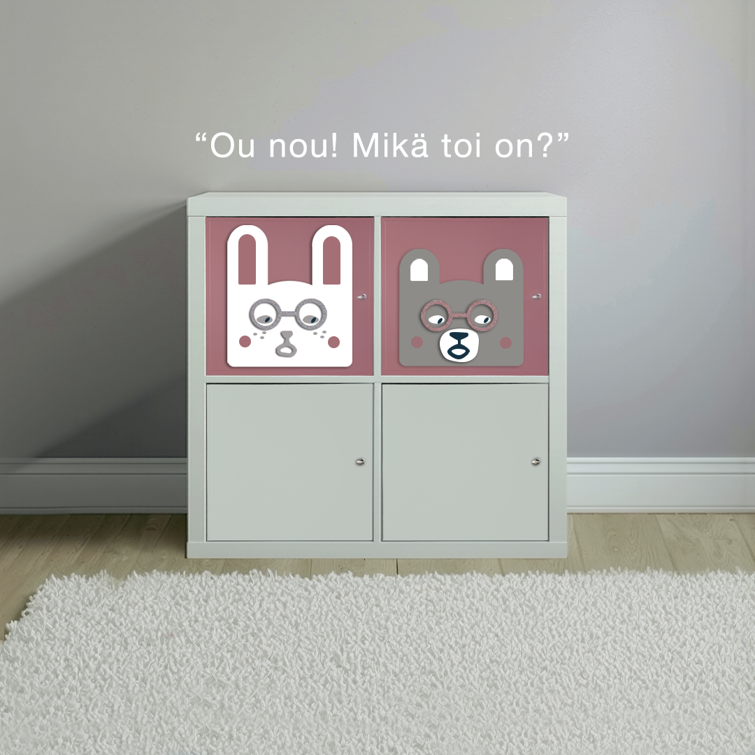 Magnetic Friends: Beary & Bunny - Hyllylokerikko
