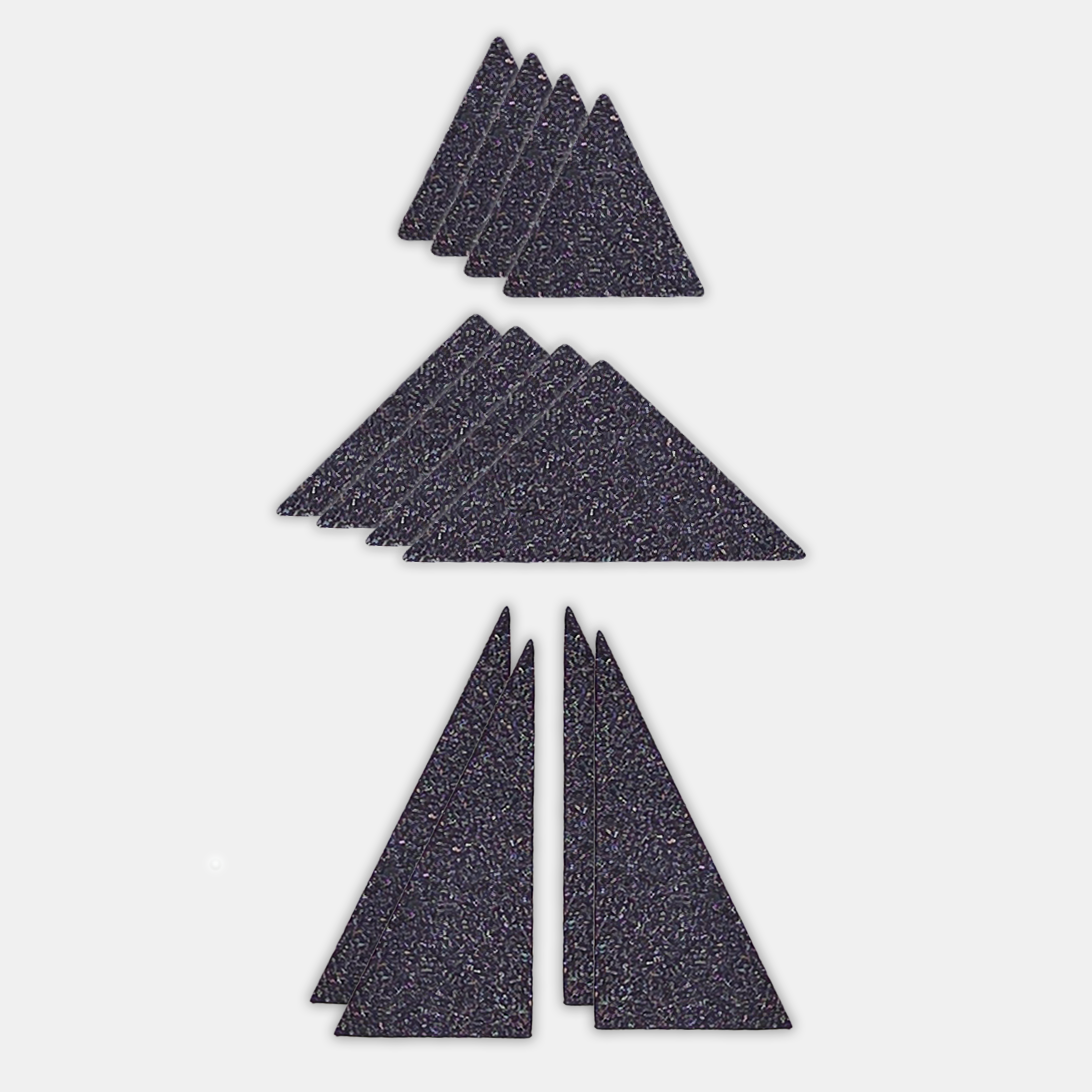 Shappy Shapes - Glitter - Kolmiomagneetit 12 kpl