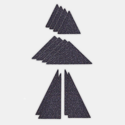 Shappy Shapes - Glitter - Kolmiomagneetit 12 kpl