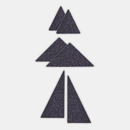 Shappy Shapes - Glitter - Kolmiomagneetit 6 kpl