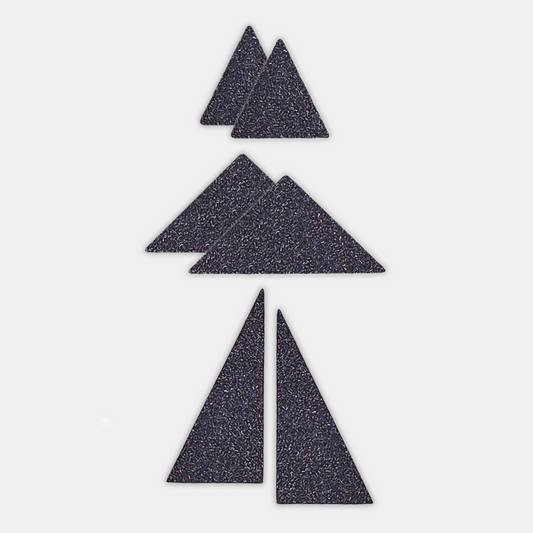 Shappy Shapes - Glitter - Kolmiomagneetit 6 kpl