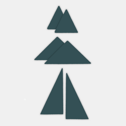 Shappy Shapes - Kolmiomagneetit 6 kpl