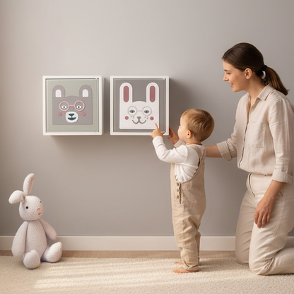 Magnetic Friends: Beary & Bunny - Kuutiokaappi
